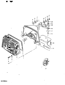 GS1000 Задний комбинированный сигнал