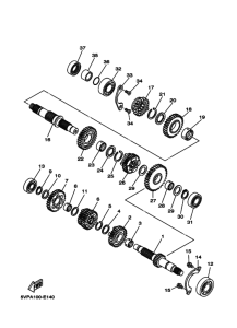 XV1700AS XV17AMW Трансмиссия