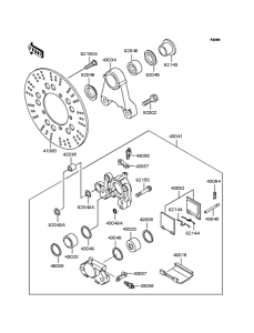 ZR1100 Задний тормоз