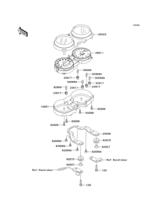 EJ650 Спидометр