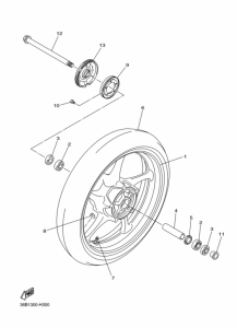 XJ6SA Переднее колесо