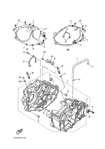 TT600RE Картер двигателя