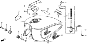 CX500 Топливный бак 2