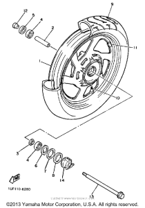 FZX700TC Переднее колесо
