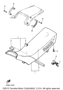 XT600EBC Сиденье