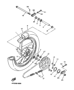 TZR50 Переднее колесо
