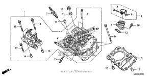 NSA700 Передняя головка цилиндров