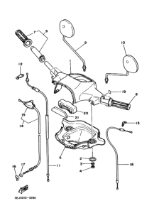 T80D ｽﾃｱﾘﾝｸﾞﾊﾝﾄﾞﾙ. ｹｰﾌﾞﾙ