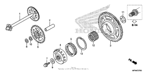 CB1000R Муфта стартера