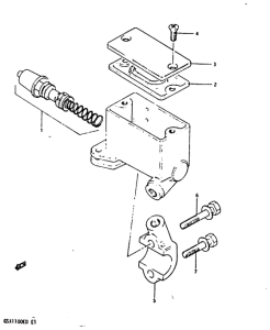 GSX1100 Передний тормозной цилиндр
