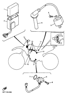YZ426F YZ426FP Equipo electrico