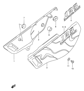 DF125 Обтекатель задний