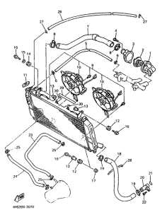 YZF750SP Radiator. hose