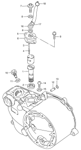 JR50 Clutch cover - oil pump