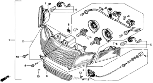 GL1500 Headlight set 90