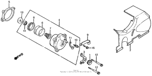 CB700SC Clutch slave cylinder
