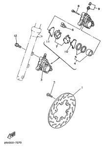 TZR80 Freno delantero