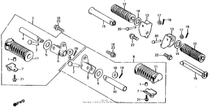 CX500 Подножки