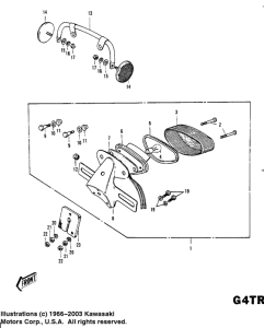 KV100 Taillight unit ass`y