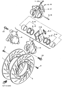 FZX750 ﾌﾛﾝﾄﾌﾞﾚｰｷｷﾔﾘﾊﾟ