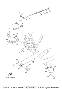 TTR225N Подножки
