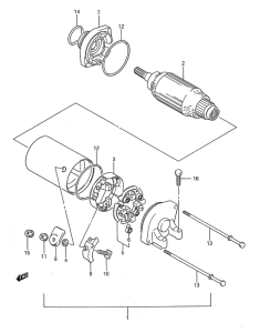 GSX1100 Стартерный мотор