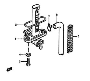 GSX750 Топливный кран