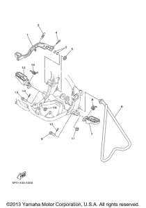 YZ85V Подножки