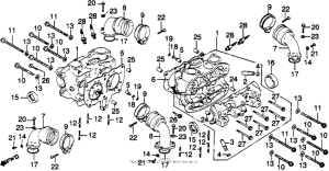 GL1100I Головка цилиндров