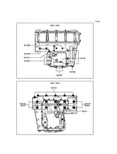 ZR800 Болты крепления картера