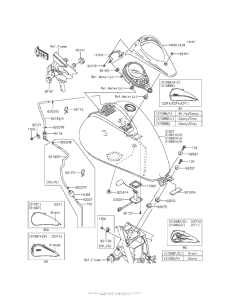 VN900 Топливный бак