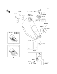 KL250 Топливный бак