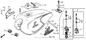 CB750 Топливный бак