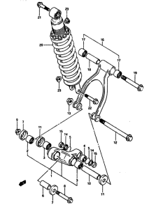 DR650 Втулки заднего рычага