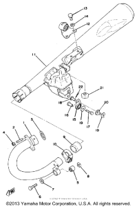 SR500E Выхлопная система