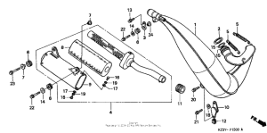 CR250R Расширительный бачок