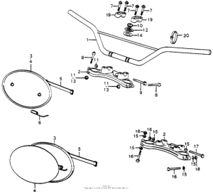 CR250 Handlebar + top bridge