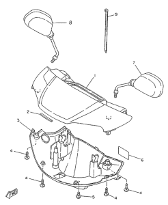 YA50R Обтекатель 1