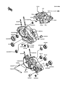 KMX200 Картер двигателя