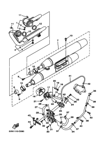 XV1700AT XV17ATS Выхлоп