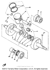 DT175H Коленвал,поршни