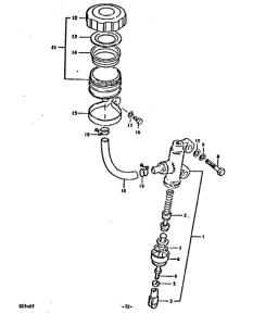 GS550 Задний тормозной цилиндр
