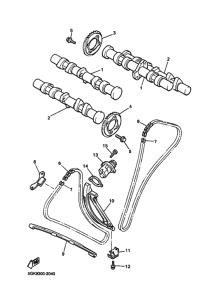 VMX12 Распределительный вал & chain