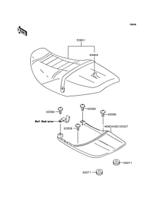 ZR400 Сиденье