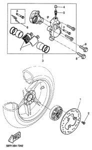 YQ50 Rear brakecaliper