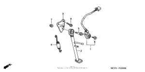 RVT1000R Подножка