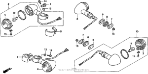 VT600CD Turn signal 98