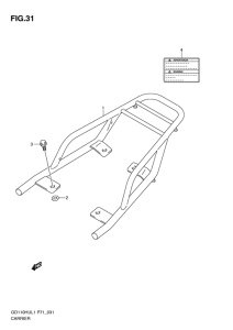 GD110 Багажник