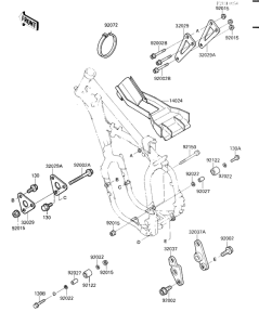 KX500 Рама ,крепежные детали