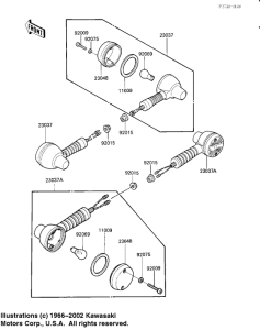KL250 Поворотники